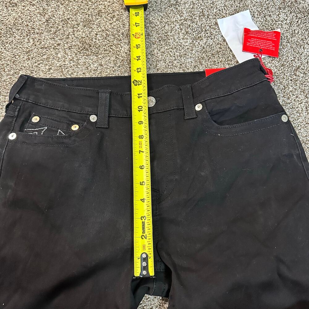 TRUE RELIGION Women's Jennie Mid Rise Curvy Skinny Pants Size 33 In Black - Picture 9 of 13